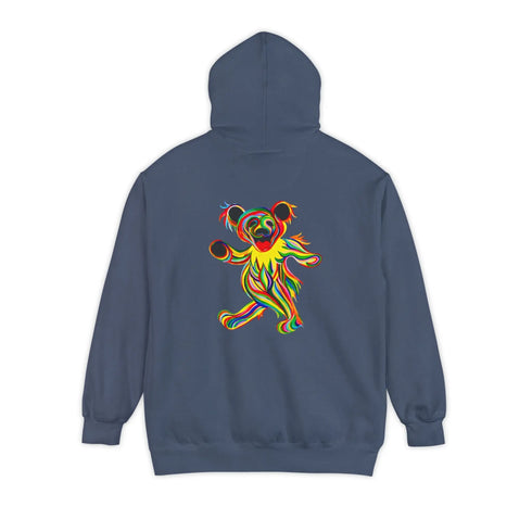 Tie-Dye Bear Vineyard Collection Unisex Garment-Dyed Hoodie StealieShop